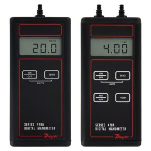 DWYER 476A single pressure & 478a digital manometer