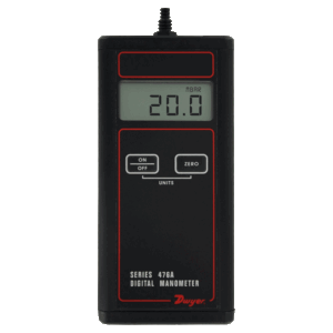 DWYER 476A single pressure & 478a digital manometer