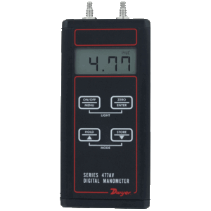 DWYER 477AV handheld digital manometer