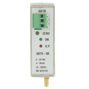 DWYER 607D din rail mount differential pressure transmitter