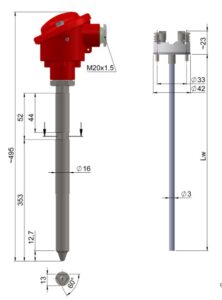 LIMATHERM TTJU-45 Thermocouple