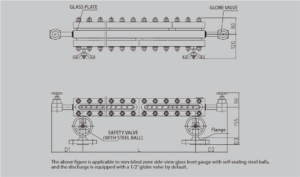 DDTOP ULB Type Glass Level Gauge